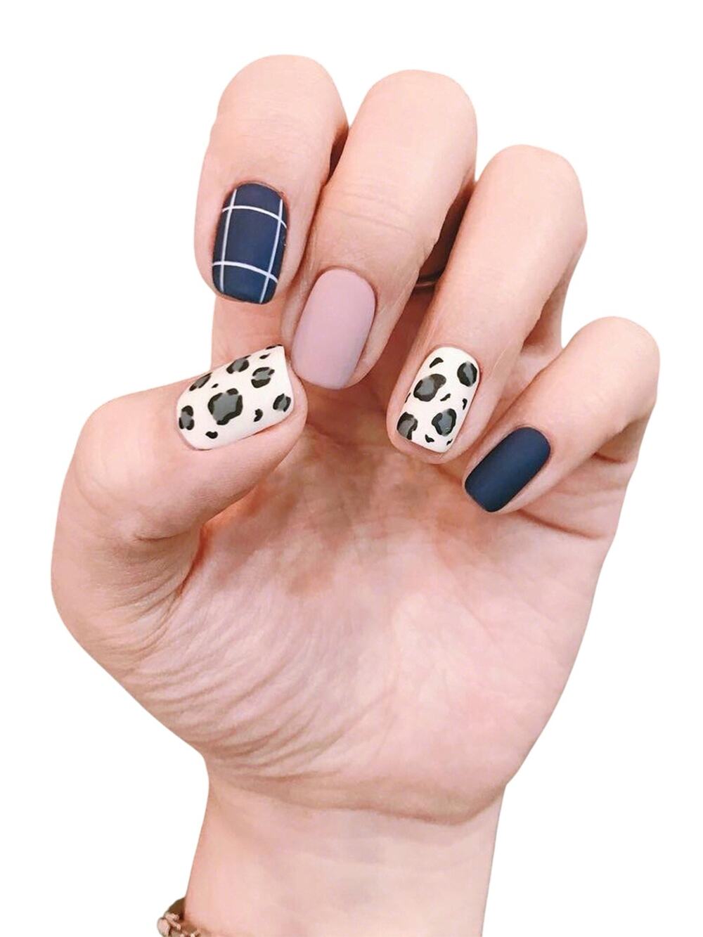 Leopard Frosted Gel Nail Stickers Variety Pack New